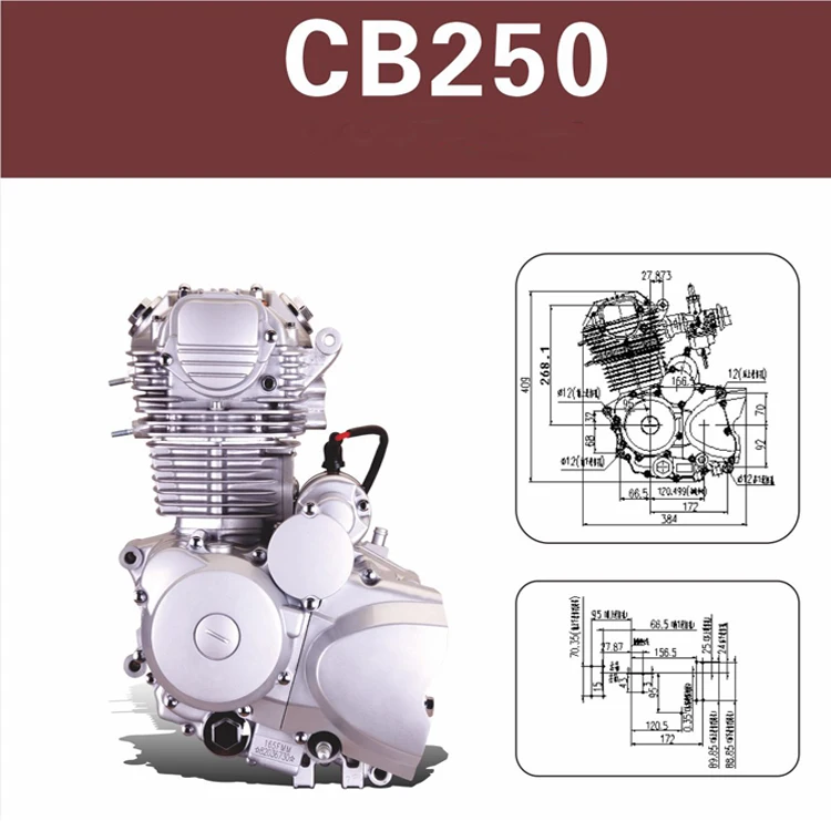 Best Selling 4-stroke Air-cooled Cb250 Motorcycle Engine - Buy V Twin