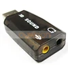 Computer USB Audio Adapter External 3D 5.1 Sound Card