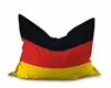 Custom National flag print shredded foam Floor Bean Bag for Living Room