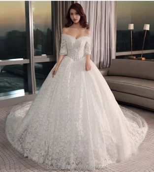 puddle train wedding dresses