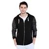 Casual hoodie windproof windbreaker black soft jacket warm jacket men