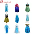 9 styles Halloween baby girls Anna Elsa princess party dress kids birthday gift cartoon cosplay movle