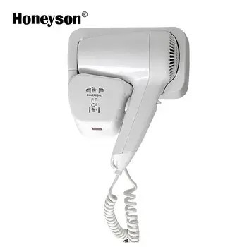 Honeyson Hotel Wall Mounted Hair Dryer Holder With Shaver Socket Honeyson Hotel Wall Mounted Hair Dryer Holder With Shaver Socket