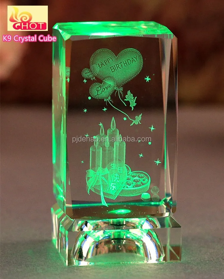 Decorative K9 3d Laser Engraving Glass Block Buy 3d Laser Engraving