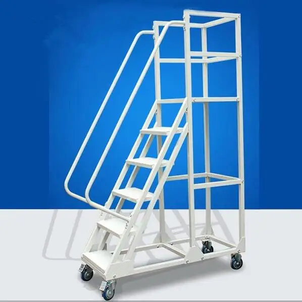 high strength folding step ladder with side rail