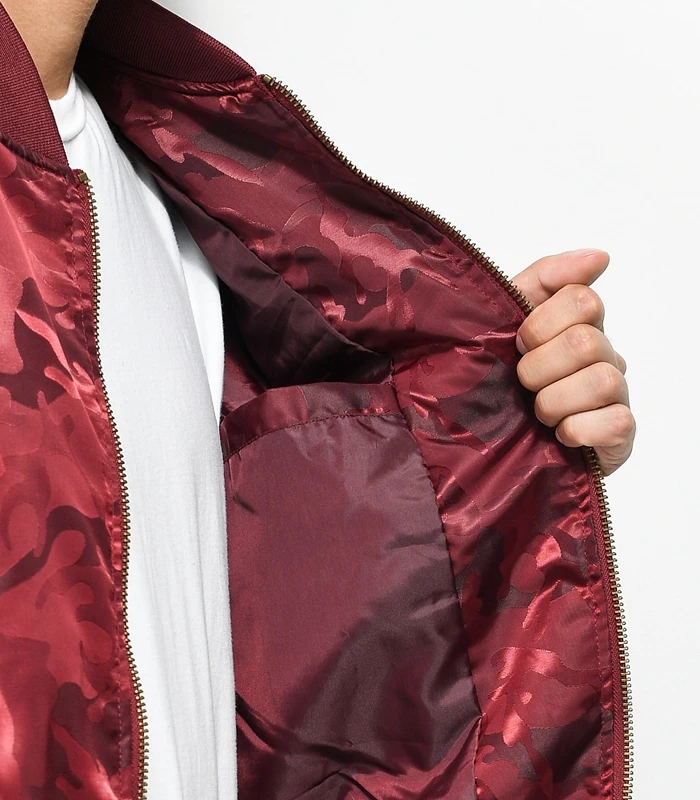 100 Polyester Mens Lightweight Red Camo Bomber Military Jacket Buy