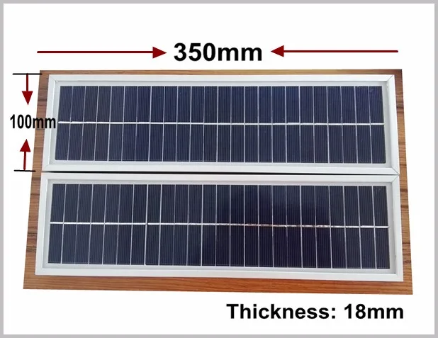 Slim size high efficiency solar panel 350x100x18mm (1)