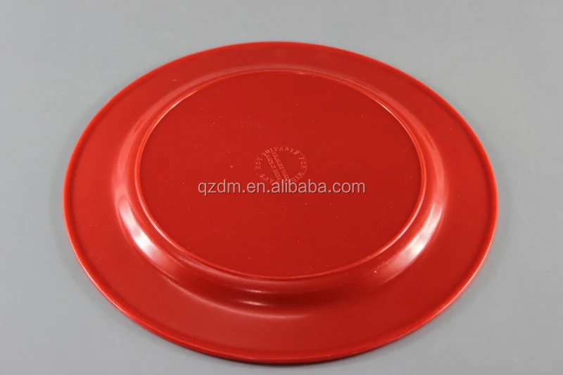 Red Melamine Diner Plate Serving Dishes