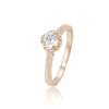 13808-fashion europe jewelry 18 carat yellow gold wedding cubic zirconia ring