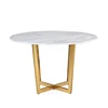 Customized Modern furniture Round dining table Metal table legs Marble dining table