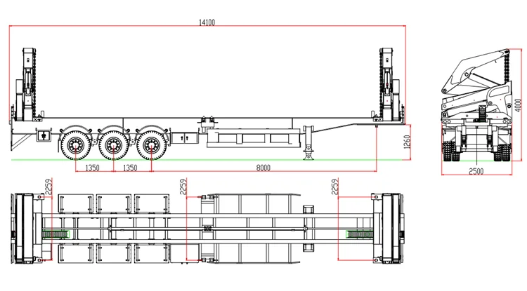 Side Lifter Semi Trailer