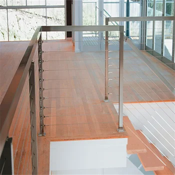 Indoor Modern Stainless Steel Wire Staircase Railing For Stair Handrail - Buy Railing,Wire 