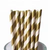 Free samples Party Supplies Gold Wholesale Paper Straws