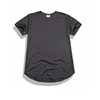 Custom made mens simple blank printing oversized longline dri fit t shirt men