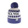 vintage soccer ball men's knit winter caps wool knitted beanie hat