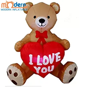 2018 Valentine S Day Party 4 Feet Tall Inflatable Teddy Bear With