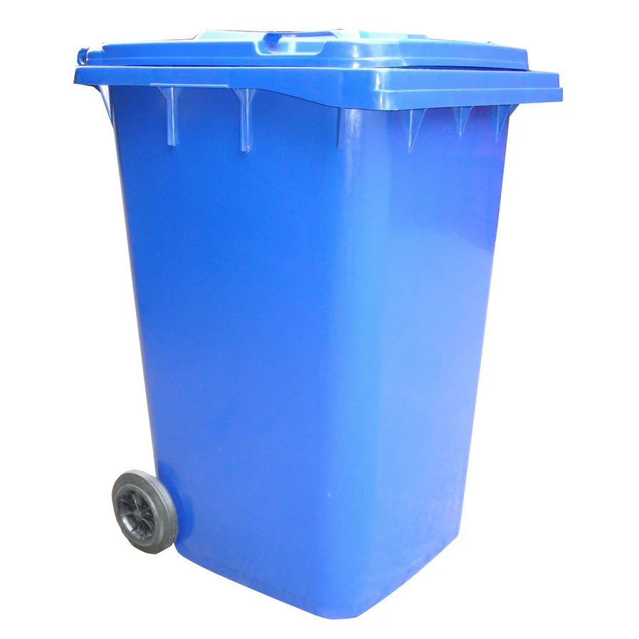 Venta al por mayor industriales contenedores de plástico con ruedas