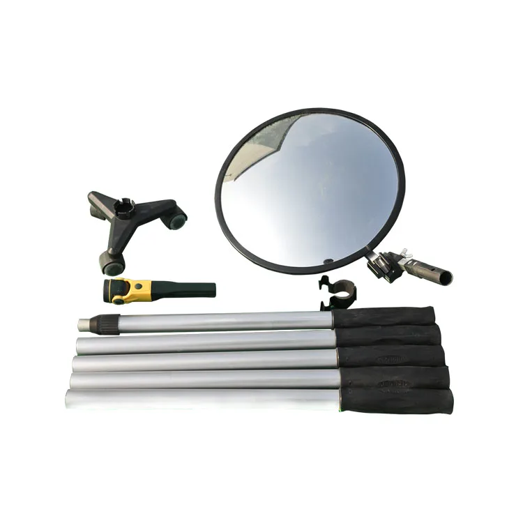 Inspection Mirror Under Vehicle Aluminum Telescopic Hand And Caster