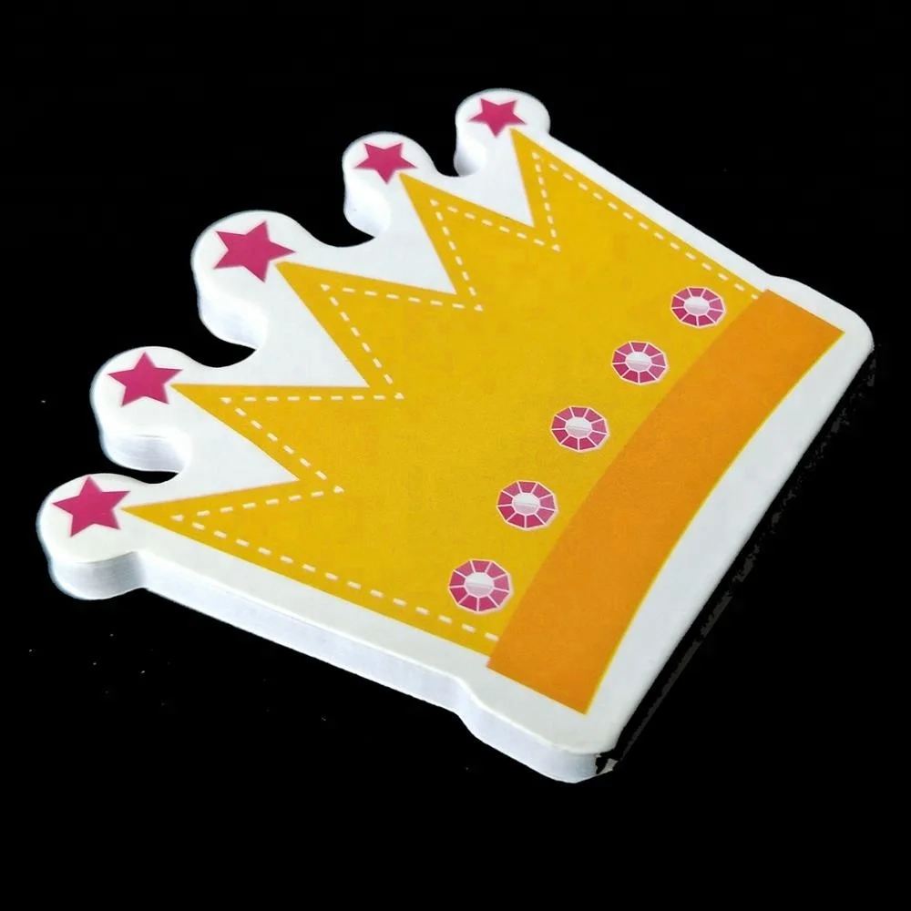 custom-logo-die-cut-crown-shaped-sticky-note-memo-pad-with-color