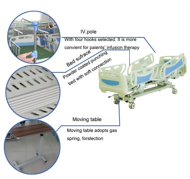 Keling Medical KL001-1 5 Function Electric hospital bed, Remote Control Hospital Electric Motor Bed,Electric Sofa Bed