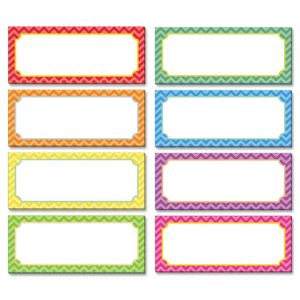 Colorful Name Tags For Kids