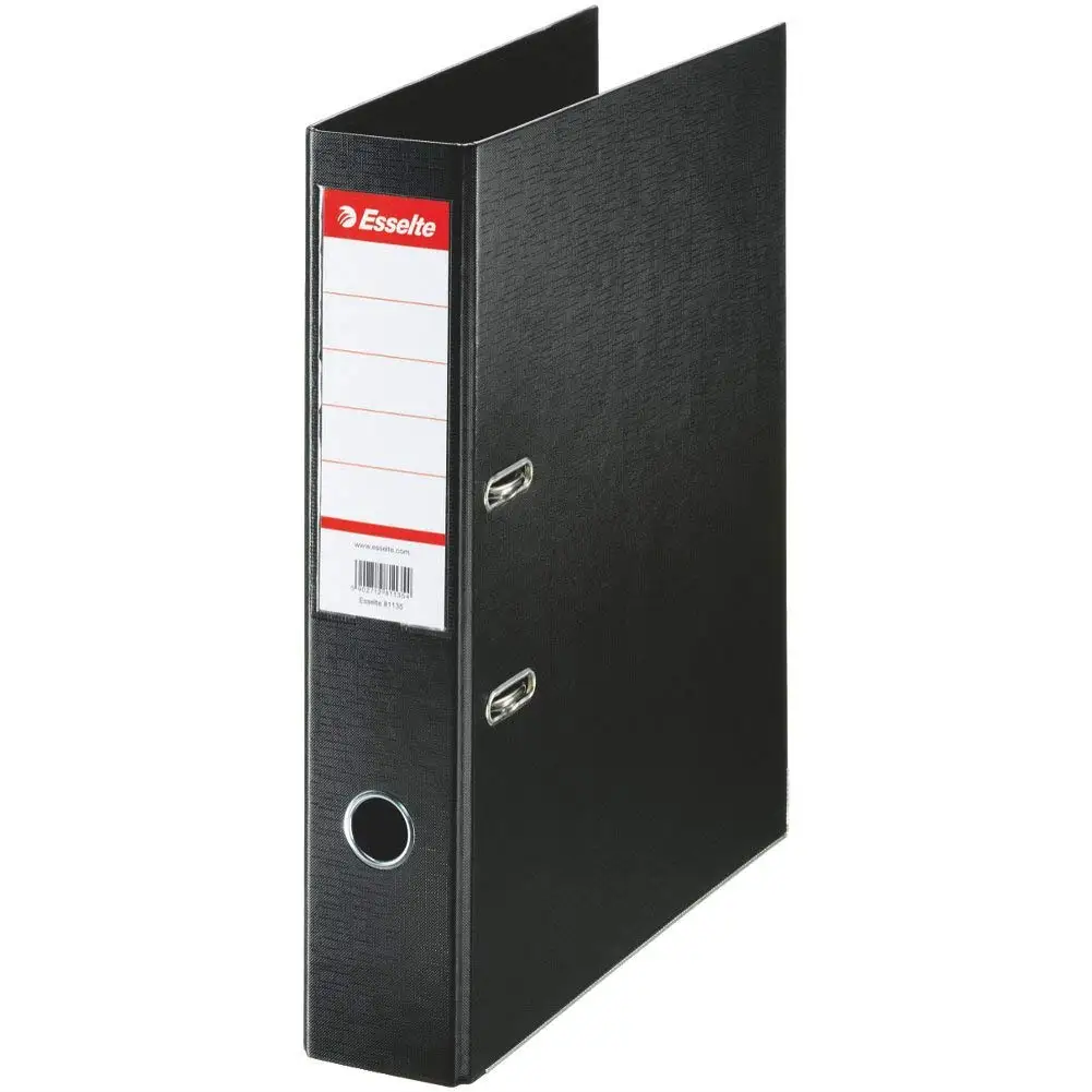 Buy Esselte Lever Arch File 40ST Black Thickness 2 hole Lever Arch 