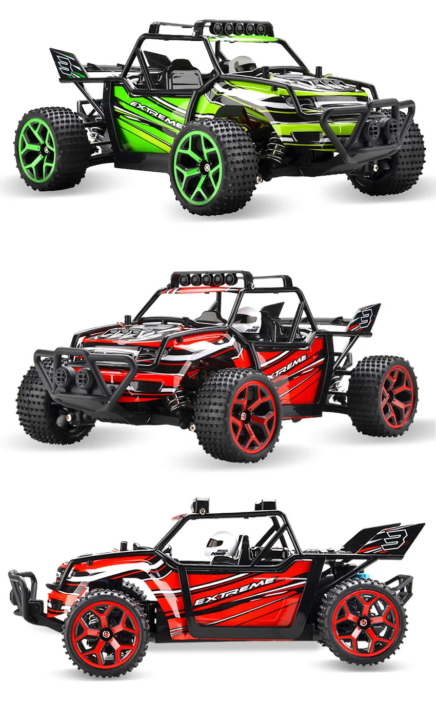 1/18 Scale Rc Buggy Car Toy 2.4g High Speed Remote Control 4wd Truck 50km/h Off Road Vehicle