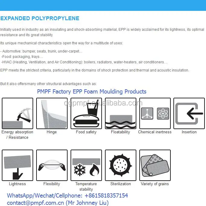 Expanded Polypropylene Epp Foam Housing For Air Ventilation Devices