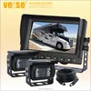 7" Motorhome Monitor and Two 130 degree Mounted RV Backup Camera