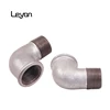Galv pipe fittings DIN standard Germany market beaded malleable iron 92 street elbow pipe fittings