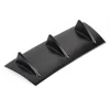Shark Fin 3 Wing Lip Diffuser Rear Bumper Chassis ABS Universal Black