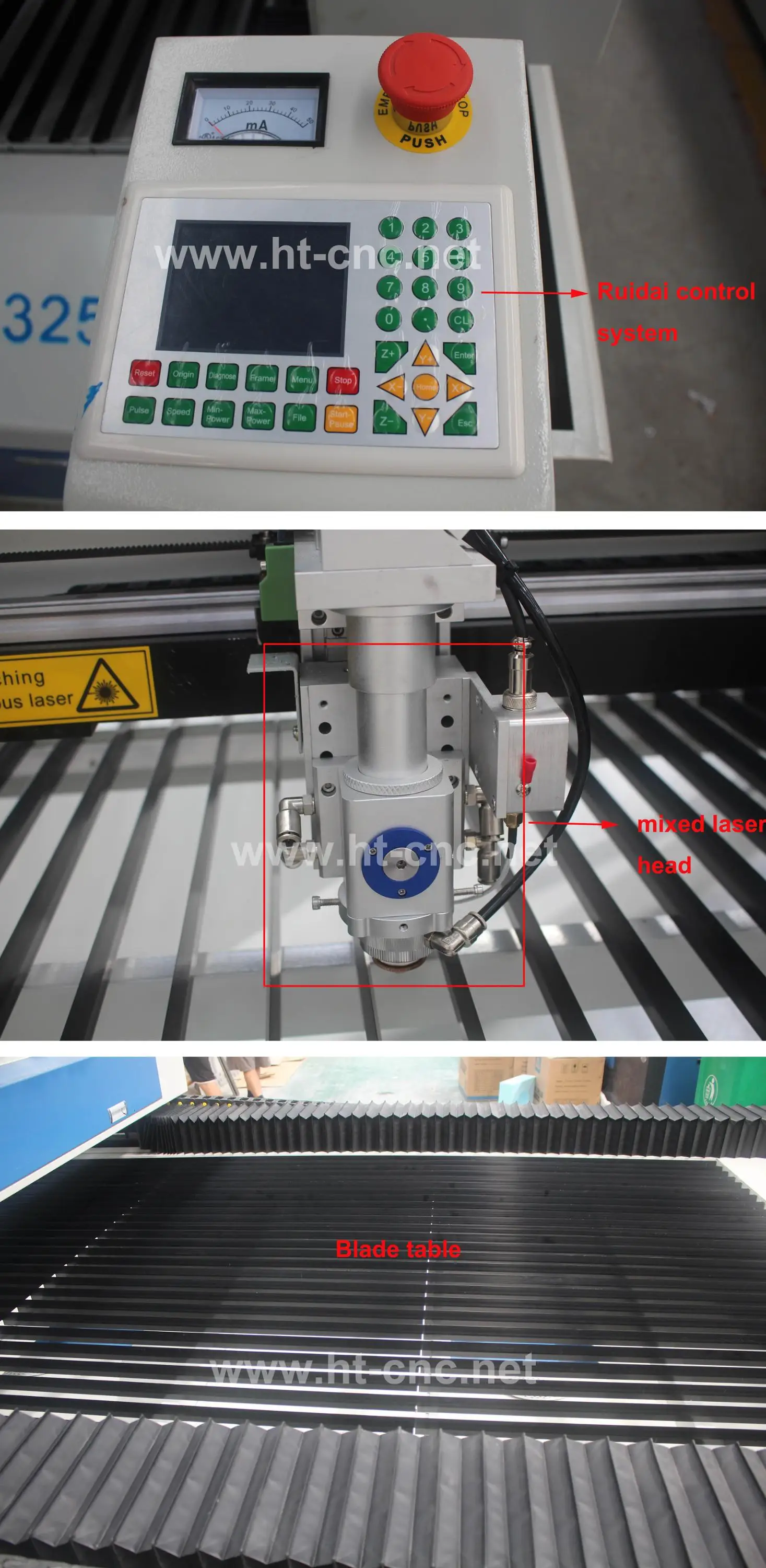 Fast speed 280W laser cutting machine for metal and nonmetal