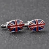Men's Fashion Wedding Gift New British Flag Logo Buttons French Shirt Cufflinks