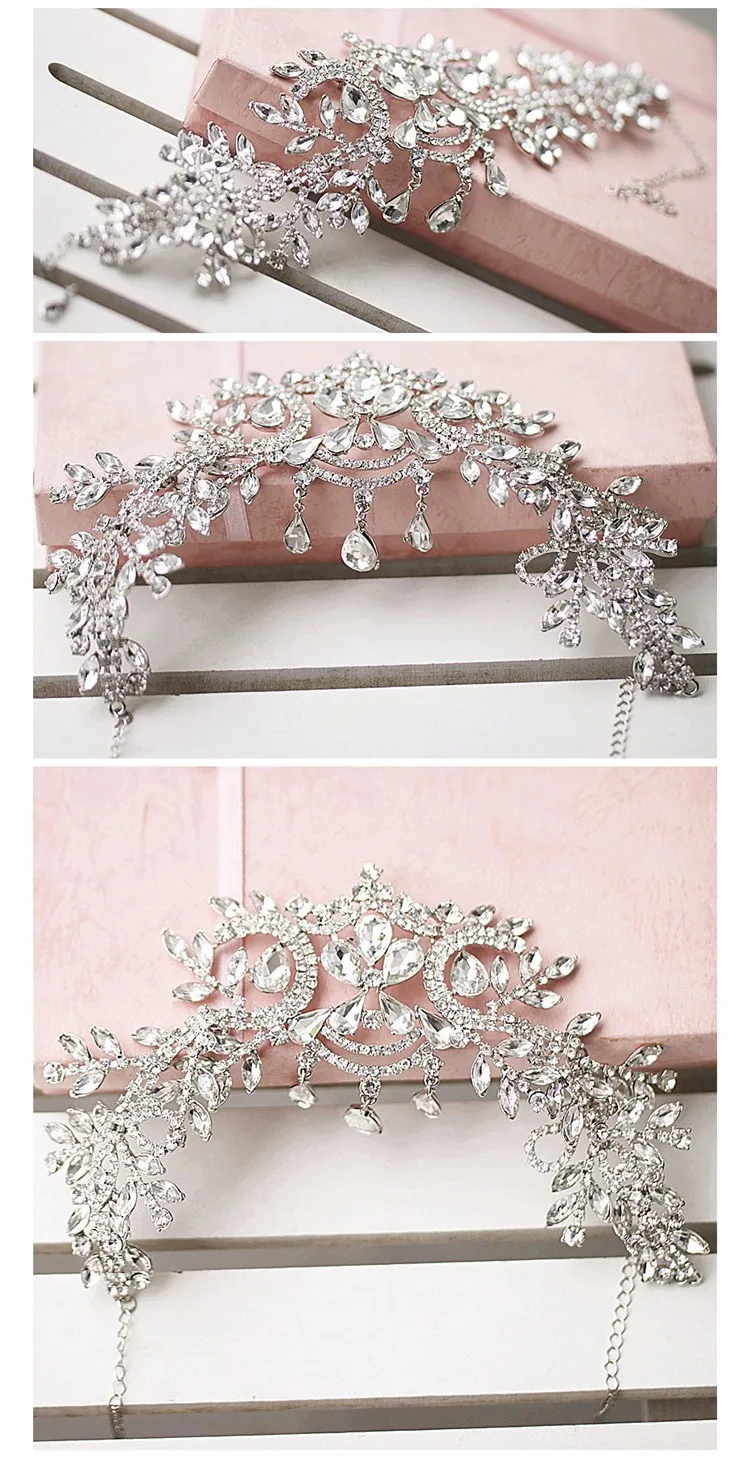 2016 hot sale bridal Hairbands Crystal Headbands women Hair Jewelry