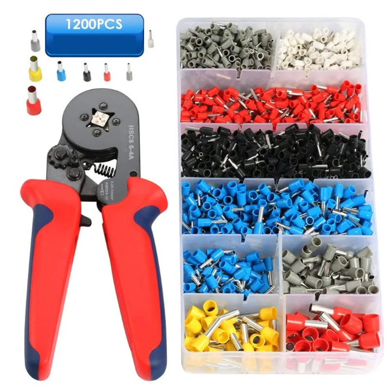 Hsc8 64a Terminal Crimping Tool 0.256mm2 With 1200pcs Cord End Terminal Connectors Kit Buy