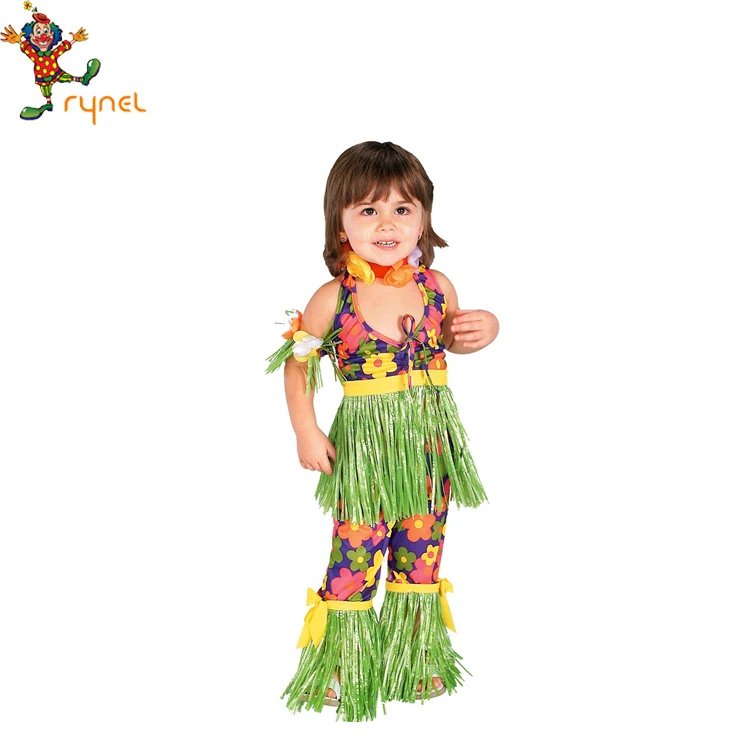 Hawaiian Dress Costumes Hula Stage Performance Costume For Kids ...