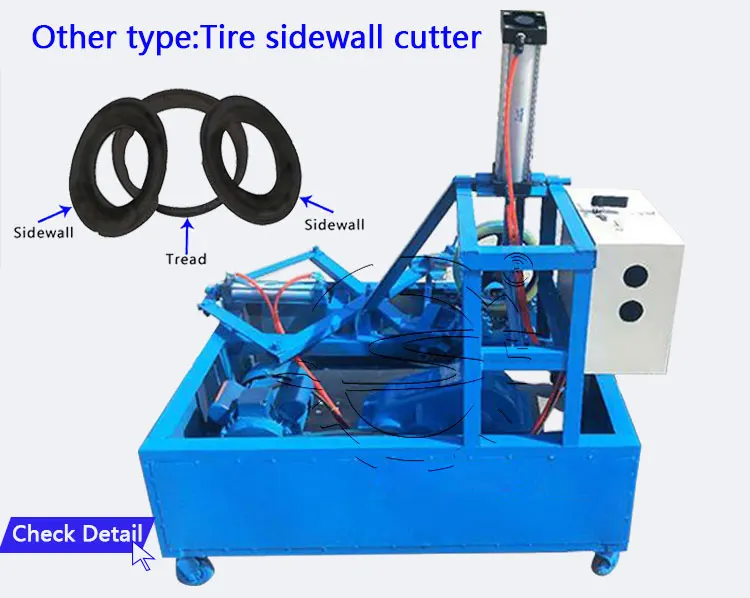 Shuliy Scrap used tire cutting machine for sale waste tire sidewall cutter for recycling crumb rubber