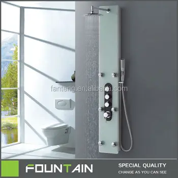 Best Shower Panel Tap Shower Faucet Tempered Glass Shower Tower