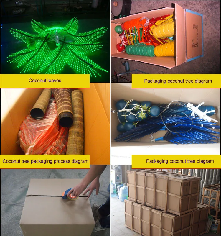 Led artificial palm Tree lights