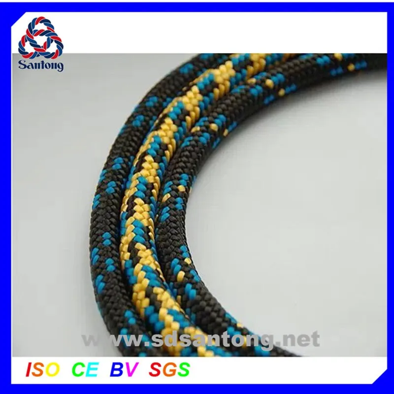 High performance customized package and size 32/48 strand braided rope for sailing boat, yacht marine rope