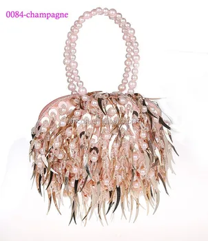 0048 Champagne New Design Sequins And Pearls Women Evening Clutch 0048 Champagne New Design Sequins And Pearls Women Evening Clutch Bag Lovely Party