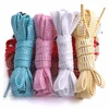 Flat glitter Gold and silver shoelaces