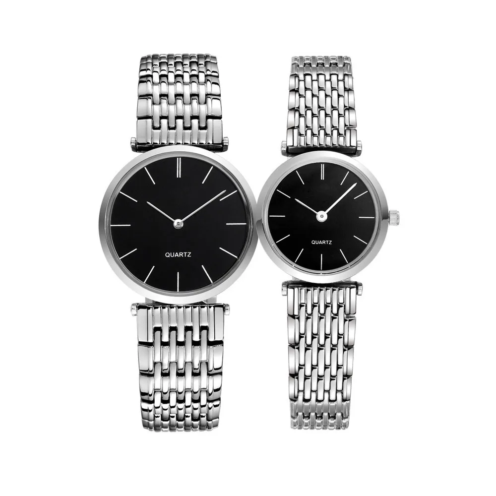 Luxury Round Glass Quartz Couple Watches Lovers 2016 On Sale