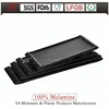Guangzhou professional frosted dinner plate for restaurant dishes and plates luxury japanese black matte melamine serving plates