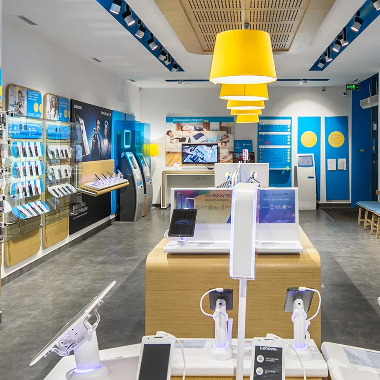 Cell Phone Showroom Electronic Accessories Mobile Phone Shop Interior