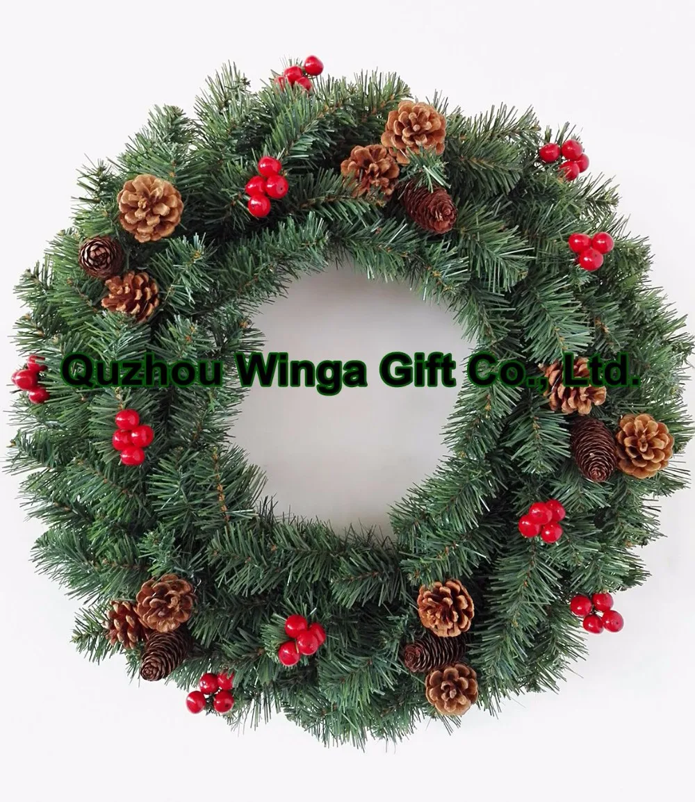Bestselling Pvc Artificial Christmas Wreaths With Decoration Buy