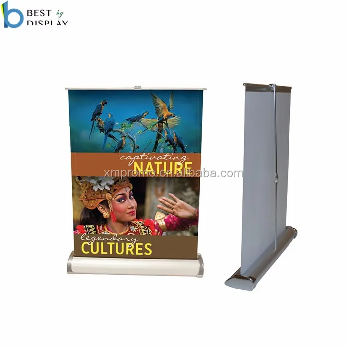 Tableバナースタンド/ミニデスクトップロールアップ Buy ミニデスクロールアップバナースタンド、格納式バナースタンド、テーブルロール