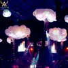 event roof decoration inflatable hanging clouds with leds