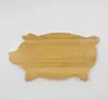 kitchen custom piggy shape bamboo cute cutting board