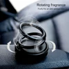Double Ring Rotating Designed Car Air Purifier Essential Oil Diffuser Air Freshener Car Decoration